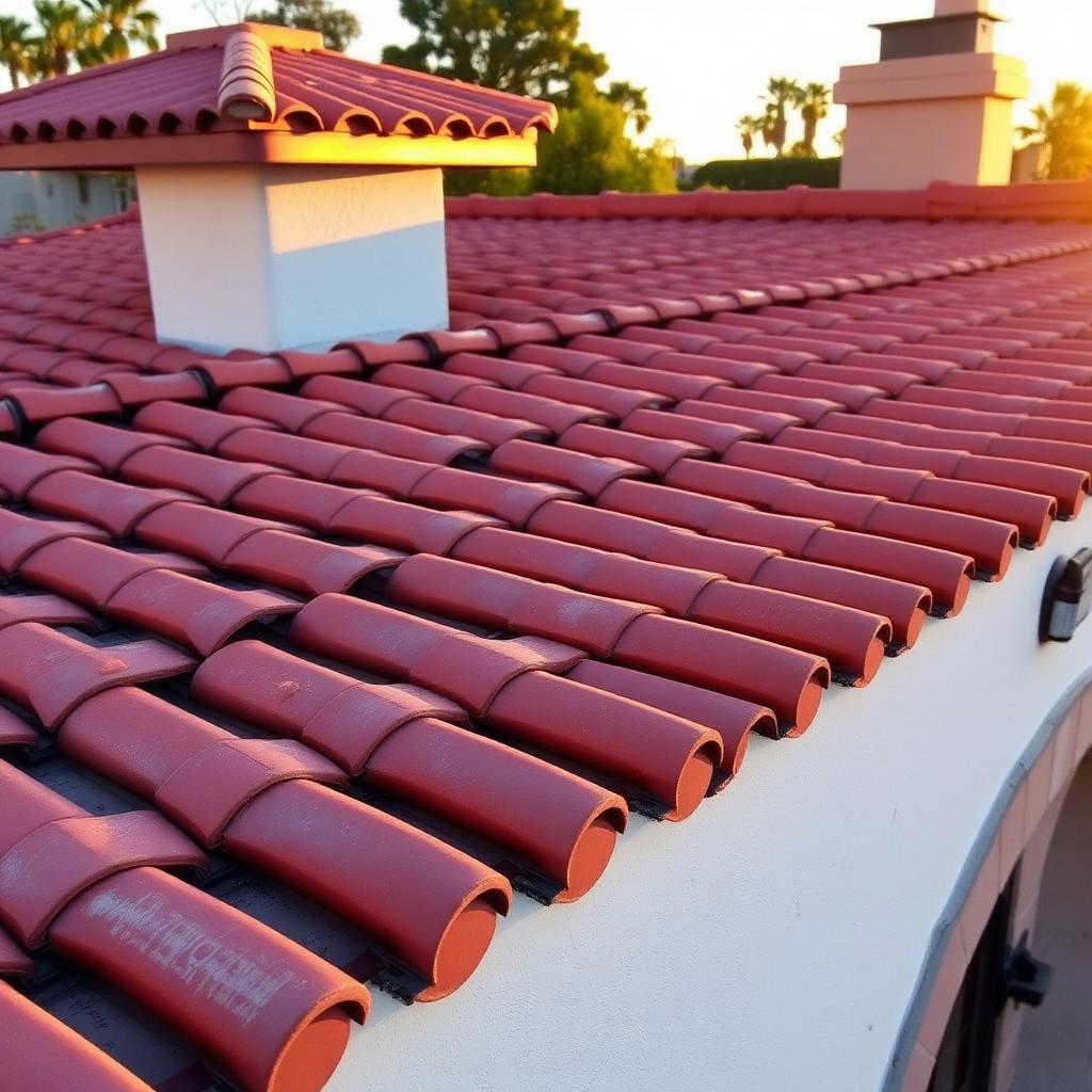 Clay tile roof